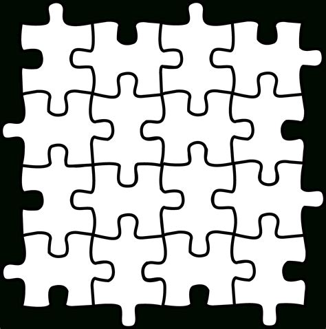 Printable Puzzle Pieces Template