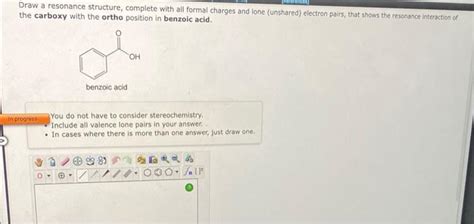 Solved Draw A Resonance Structure Complete With All Formal Chegg