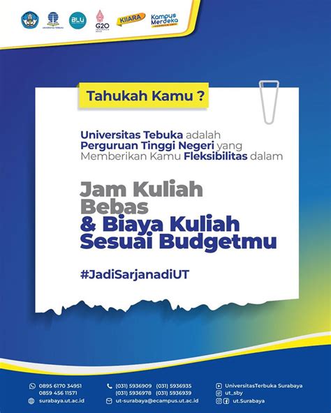 Universitas Terbuka Surabaya Ptn Yang Fleksibel Terima Mahasiswa Baru