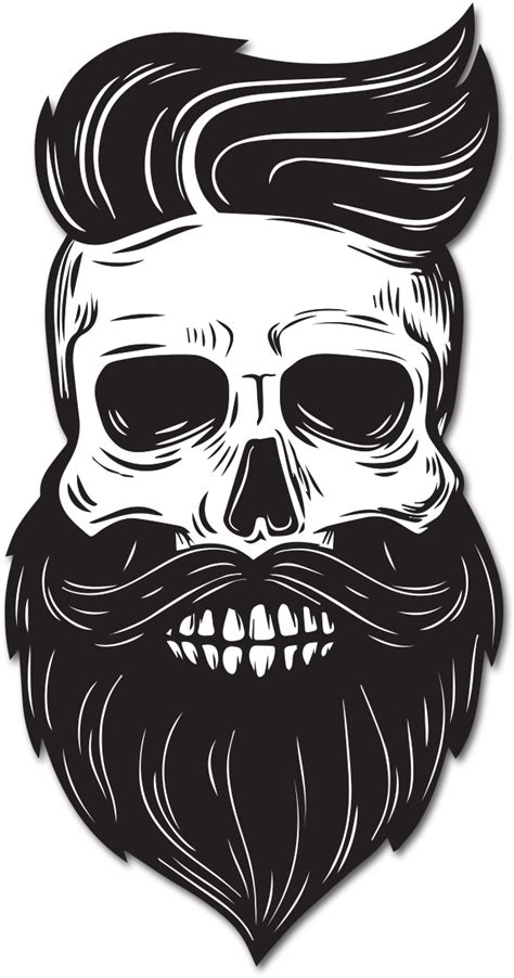 Download Premium Beard Oil Skull Skull Beard Png Clipartkey