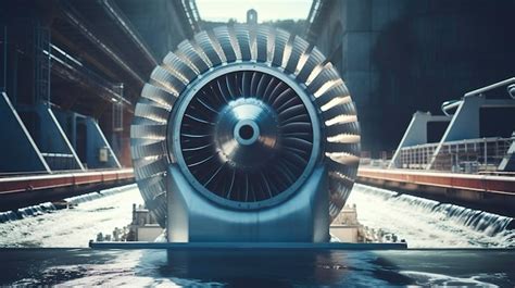 Premium Photo | A photo of a hydroelectric turbine in a power plant