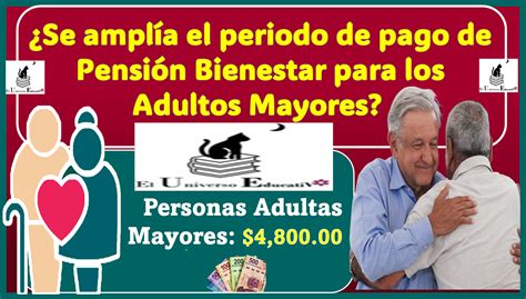 ≫ ¿se Amplía El Periodo De Pago De Pensión Bienestar Para Los Adultos Mayores ️【 Diciembre 2024】