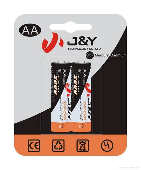 Ni Mh Aa Mah V Rechargeable Battery Aa Mah J Y Aa China