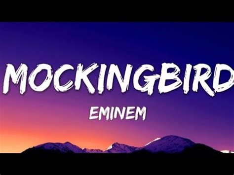 Mockingbird Eminem Karaoke Songs With Lyrics Original Key Youtube