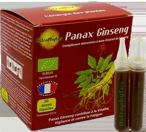 Panax Ginsneg Bio Ampoules Astraphytos Vitalit Vigilance