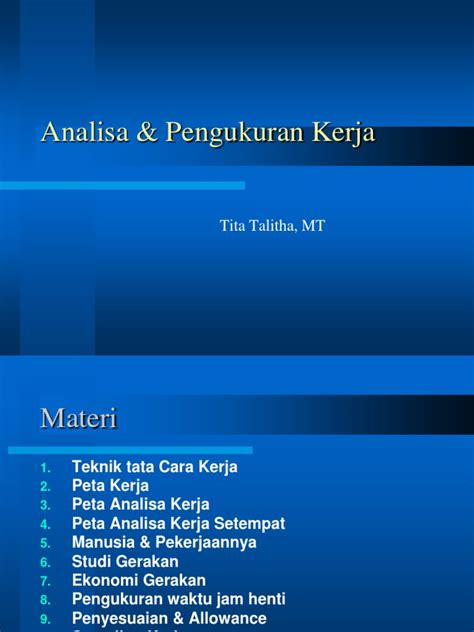 PDF Analisis Perancangan Sistem Kerja Pertemuan 1 DOKUMEN TIPS