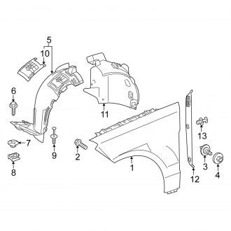 Mercedes Gl Class Inner Fenders Wells Liners Shields Carid