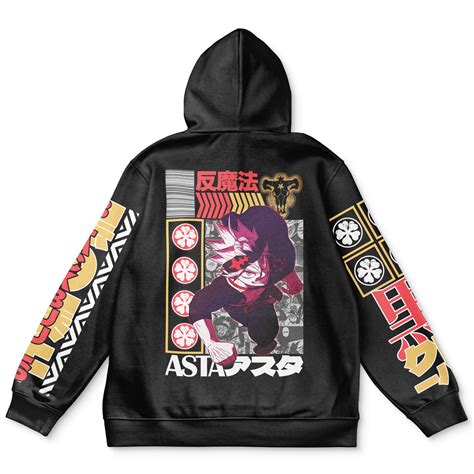 Asta V2 Black Clover Streetwear Hoodie Anime Ape