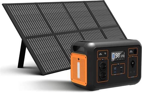 Centrale électrique portable 1200 W avec panneau solaire 200 W Batterie