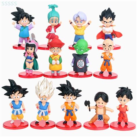 Pe As Kit Dragon Ball Son Goku Modelo Trunks Vegeta Bulma Upa