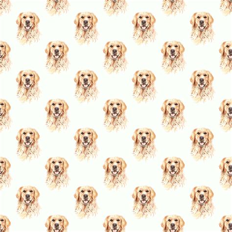 Cute Golden Retriever Wrapping Paper Watercolor Premium Gift | Etsy