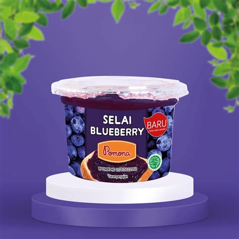 Jual Pomona Selai Blueberry 140 Gr Shopee Indonesia