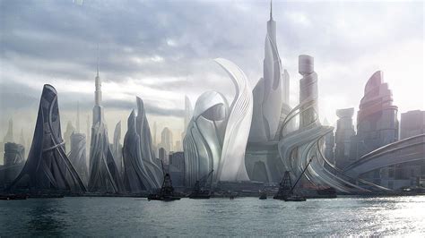 Futuristic city skyline - locedmas