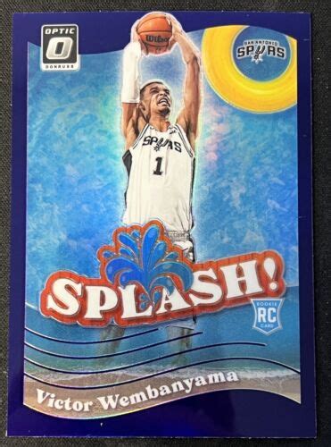 2023 24 Panini Donruss Optic Splash Purple Prizm 6 Victor Wembanyama