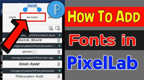 How To Add Custom Fonts In Pixellab App Pixellab Fonts Pixellab