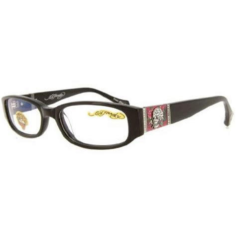 Ed Hardy Eho 728b Womens Designer Eyeglasses Black