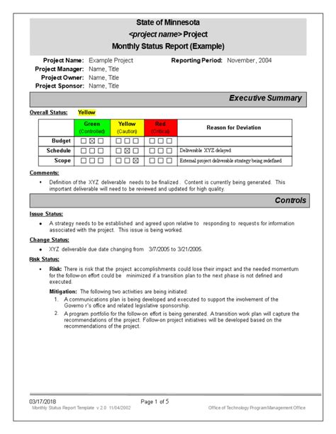 Monthly Program Report Template Best Professional Templates