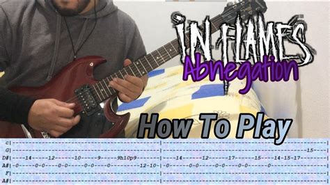 In Flames Abnegation Guitar Lesson With Tabs Youtube