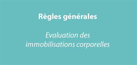 Evaluation Des Immobilisations Corporelles R Gles G N Rales