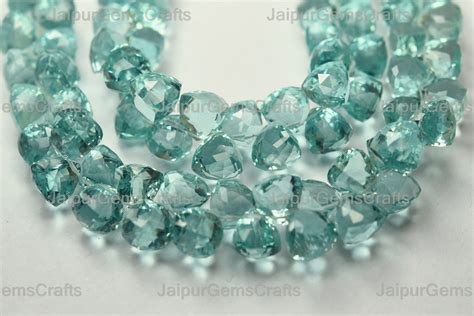 8 Inches Strand Sea Green Hydro Quartz Side Drilled Faceted Etsy