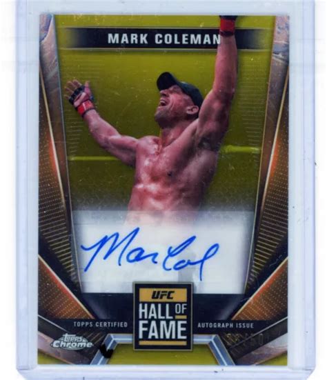 AUTOGRAFI 2024 TOPPS Cromati UFC Mark Coleman Auto HOF RARI EUR 1 92