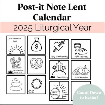 2025 Catholic Lent Calendar - Denni Neille