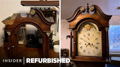 Restoring An English Grandfather Clock From The 1800s Refurbished