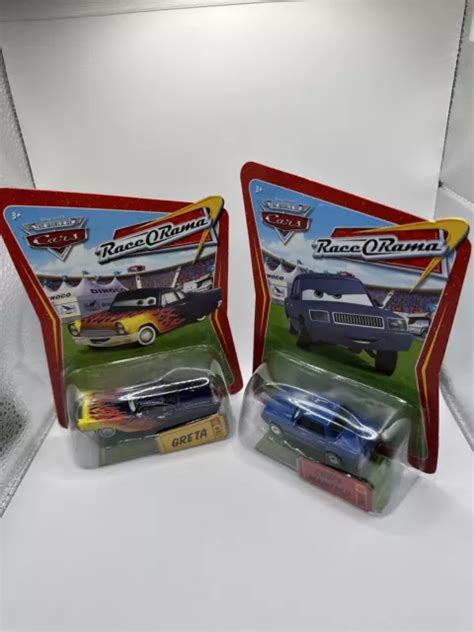 DISNEY PIXAR CARS Greta & Chuck Manifold Diecast 1:55 Combine Post £15. ...