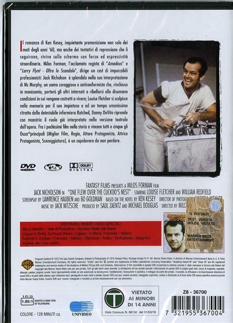 Qualcuno Vol Sul Nido Del Cuculo Dvd Film Di Milos Forman