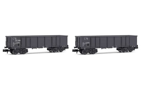 Arnold Hn Set De Deux Wagons Tombereaux Eaos Gris Charg S De