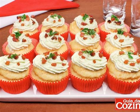 Cupcake Salgado De Bacon Queijo Guia Da Cozinha