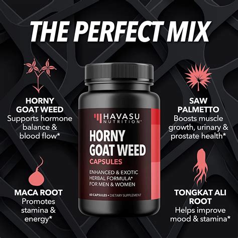 Havasu Nutrition Horny Goat Weed With Ginseng Maca Root Boost