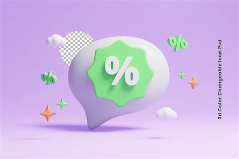 Icono De Etiqueta De Venta 3d Archivo PSD Premium