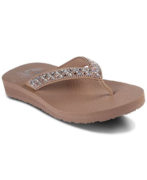 Skechers Women S Cali Meditation Made You Blush Flip Flop Thong Sandals From Finish Line Macy S