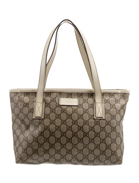 Gucci Gg Supreme Medium Reversible Tote Brown Totes Handbags