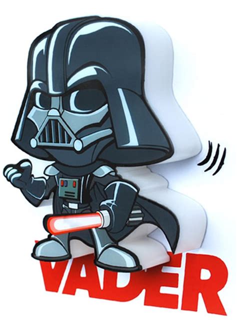 3d Deco Light Darth Vader Cartoon For True Fans Funidelia