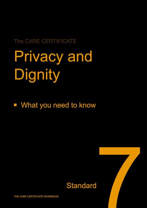 PDF The CARE CERTIFICATE Privacy And Dignity THE CARE CERTIFICATE