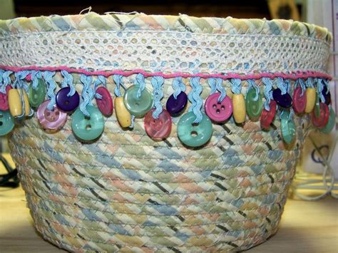 Coiled Fabric Baskets DIY