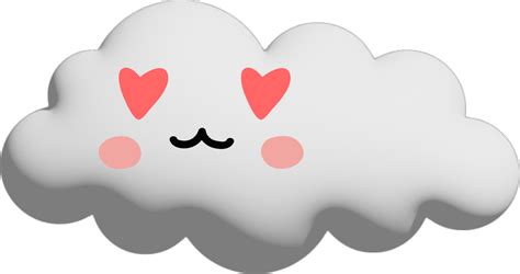 White Cloud Cartoon Character Crop Out 14426067 PNG