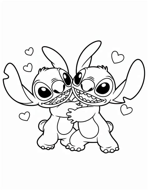 Free Stitch Coloring Pages Pdf Printables Colorings