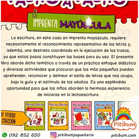 Libro Did Ctico Con Actividades Letra Imprenta May Scula Pitibum