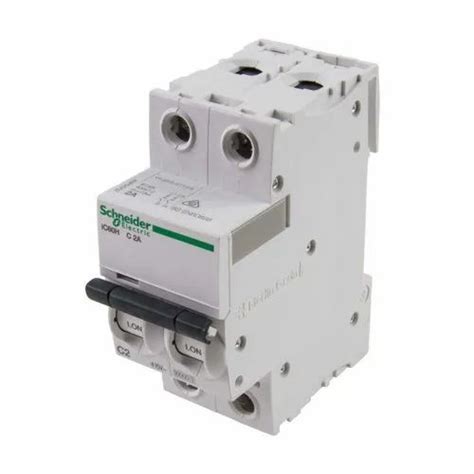 double pole amp acti ich schneider electric mcb  rs piece