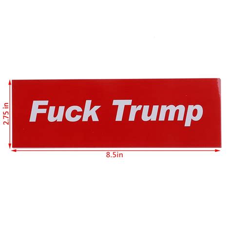 Buy 5pcs Set Donald Trump Bumper Sticker Auto Decal Fuck Trump Decal Vinyl Decal At Affordable