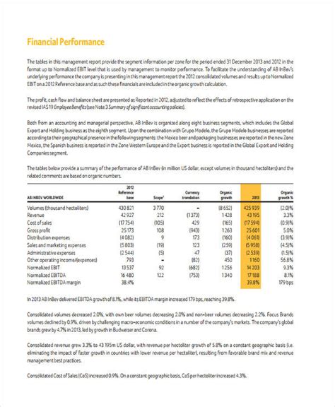 Financial Report - 33+ Examples, PDF, MS Word, Pages, Google Docs