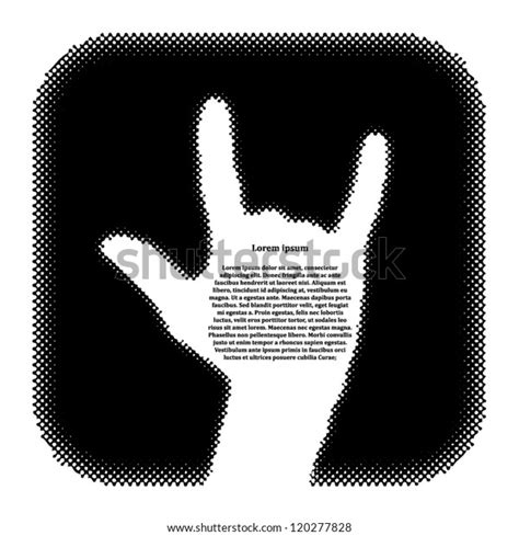 Rock Roll Sign Illustration Eps8 Stock Vector Royalty Free 120277828 Shutterstock