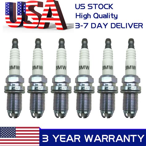 Set Of Pre Gapped Spark Plugs Double Laser Platinum For Bmw