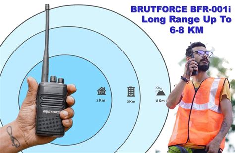 License Free Walkie Talkie 6km Range Brutforce BFR 001i Size Large