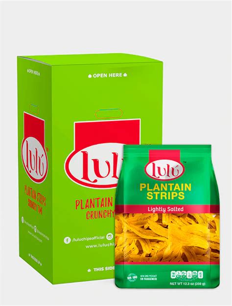 Salted Plantain Strips 2 Packs 123oz Luluplantainchips