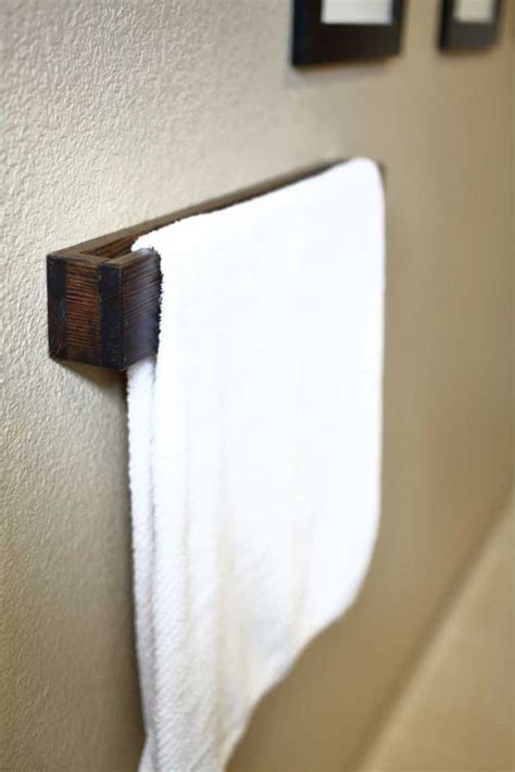 How to Make and Install a DIY Wooden Towel Bar - TheDIYPlan