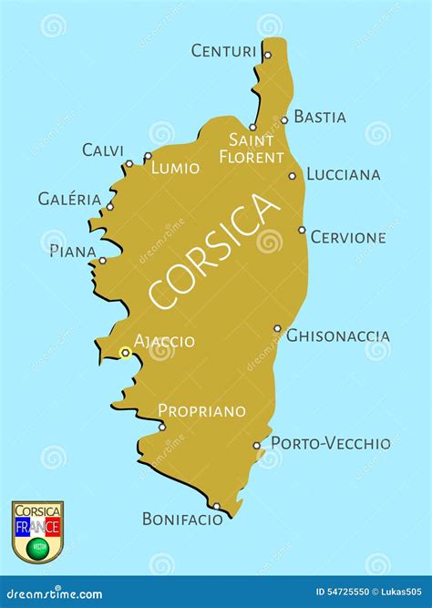 Corsica Map